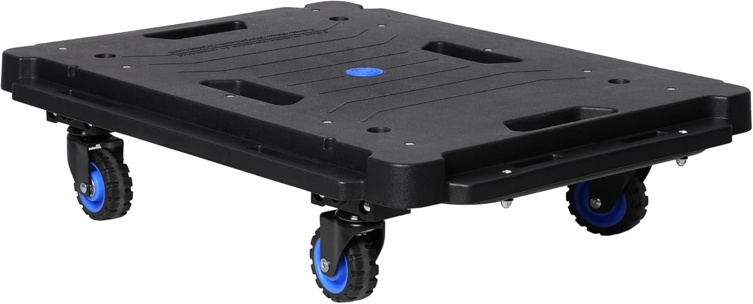 Furniture Movers with Wheels, Dolly Wheels Heavy Duty Interlocking Dollies with 300 lbs Weight Capacity, 360° Swivel Wheels, Portable Moving Rollers Leg Dollies for Furniture, Black
