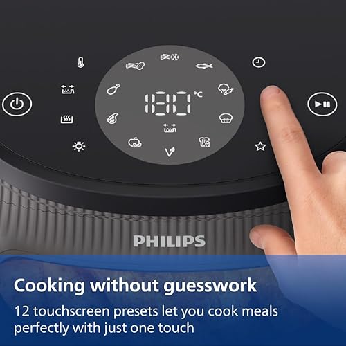 Miniatura 6 de Philips Airfryer Serie 3000 - Freidora de aire premium de 6.5 cuartos con ventana, tecnología RapidAir Plus, 16 formas de cocinar, 90% menos de