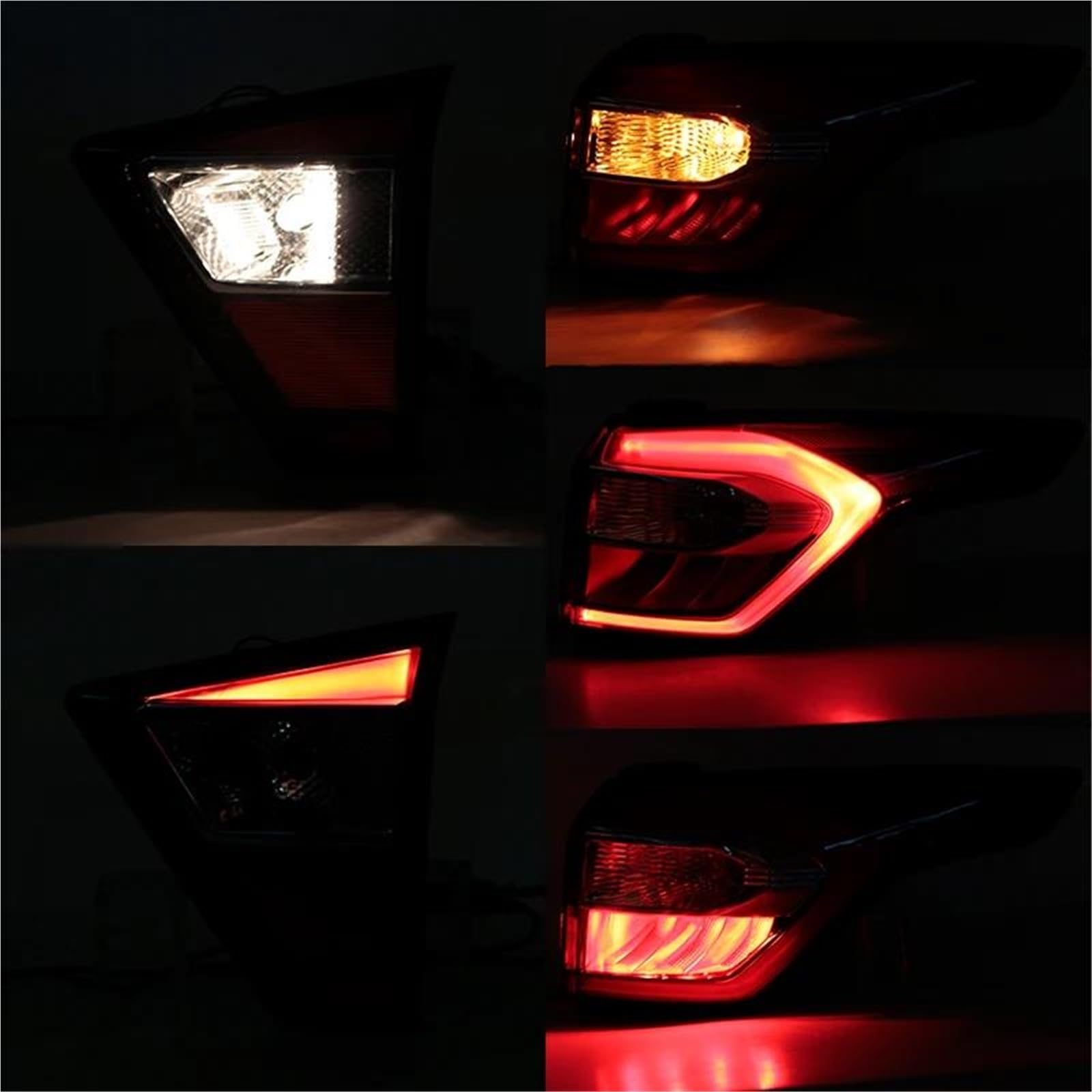 Piloto Trasero Luz Trasera Luces Traseras Piloto Trasero Para Ford Para Kuga 2017 2018 2019 Para Focus Sedan Luz Antiniebla, Luz De Freno Y Luz De Señalización(Interior izquierdo)