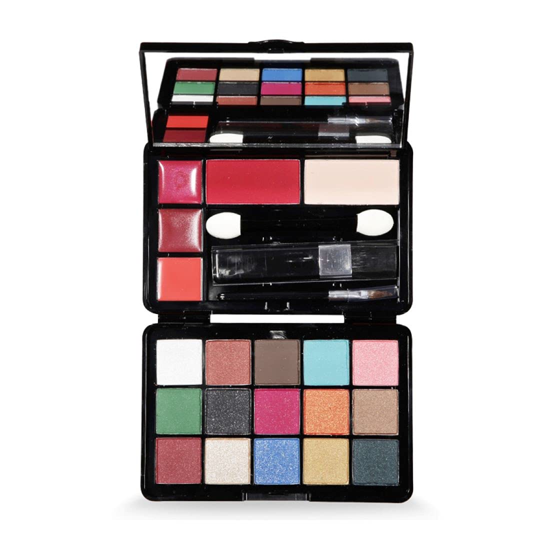 Fashion Colour Professional And Home 4 IN 1 Makeup Kit (FC2022) With 15 Glamorous Eyeshadow, 3 Glossy Lip Gloss, 1 Powder Cake and 1 Blusher (Shade 01)-image-32