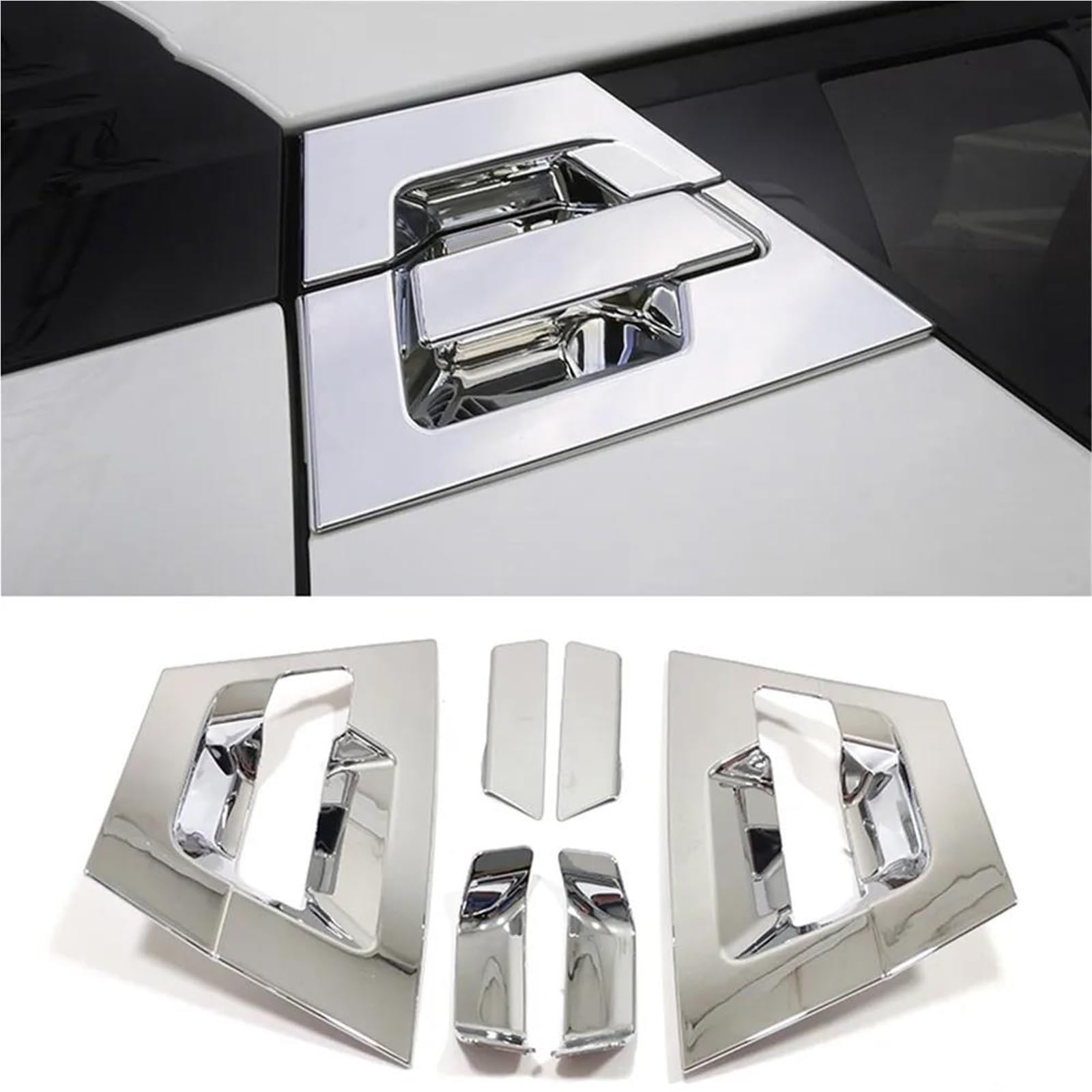 ZAPORA Car Door Doorknob Catch Door Handle Bowl Cap Decoration Cover Trim for Toyota for CHR 2017-2020(Style 5)