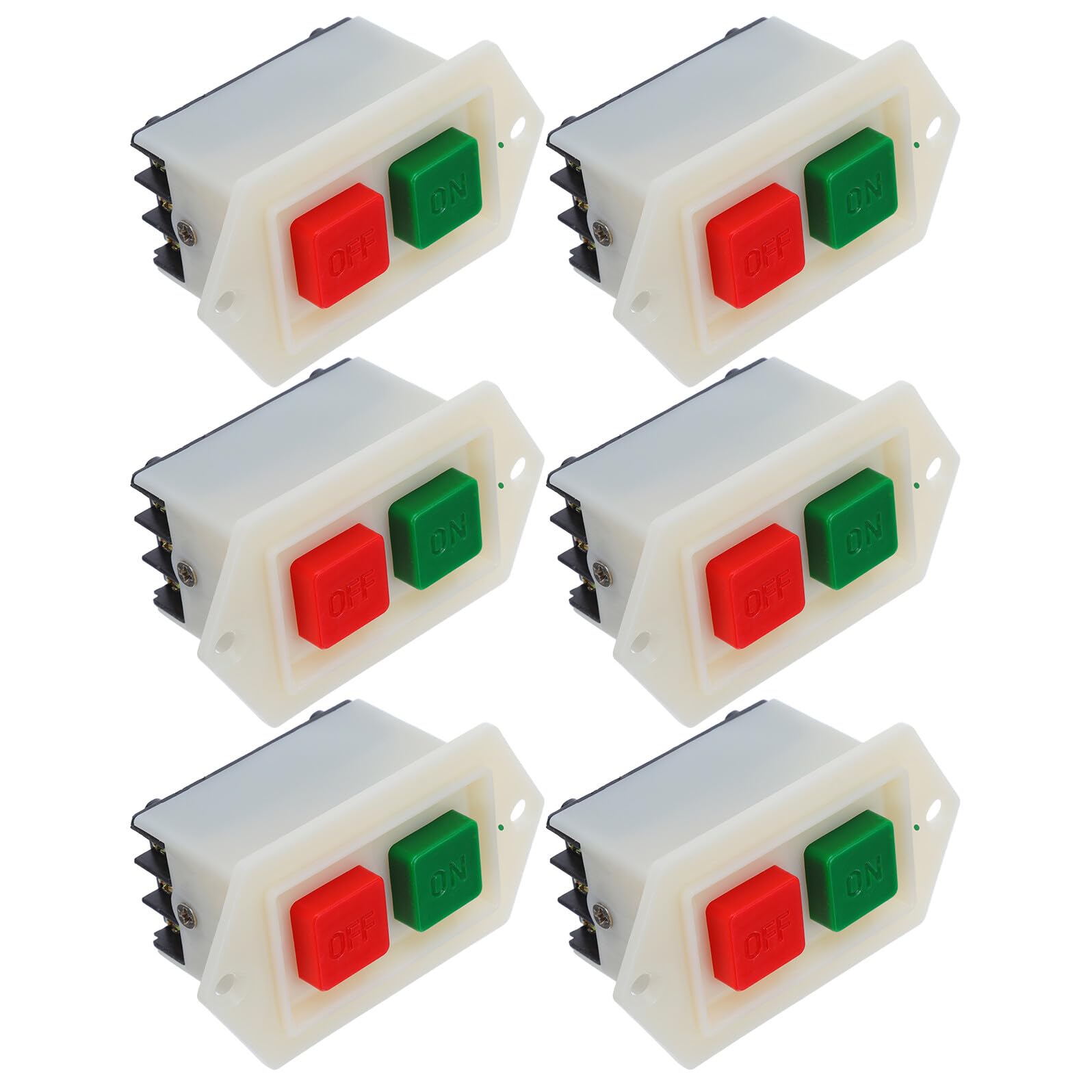 Interruptor de Botón Pulsador Industrial Resistente de 5A Compatible con Taladro 8