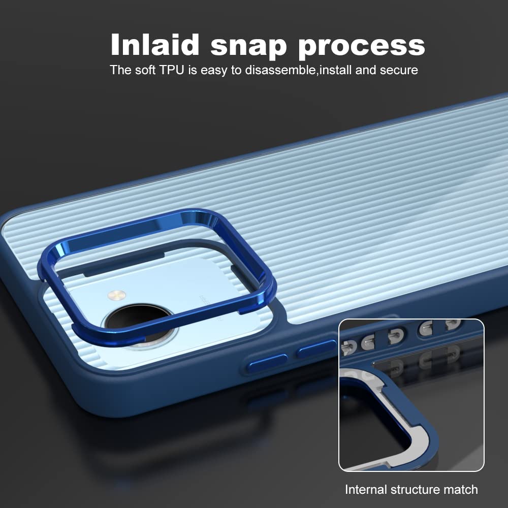 Custodia Per Realme C30 4G In Silicone Trasparente Con Bordo Color Lavanda: Cover Antiurto Sottile E Protettiva - 4