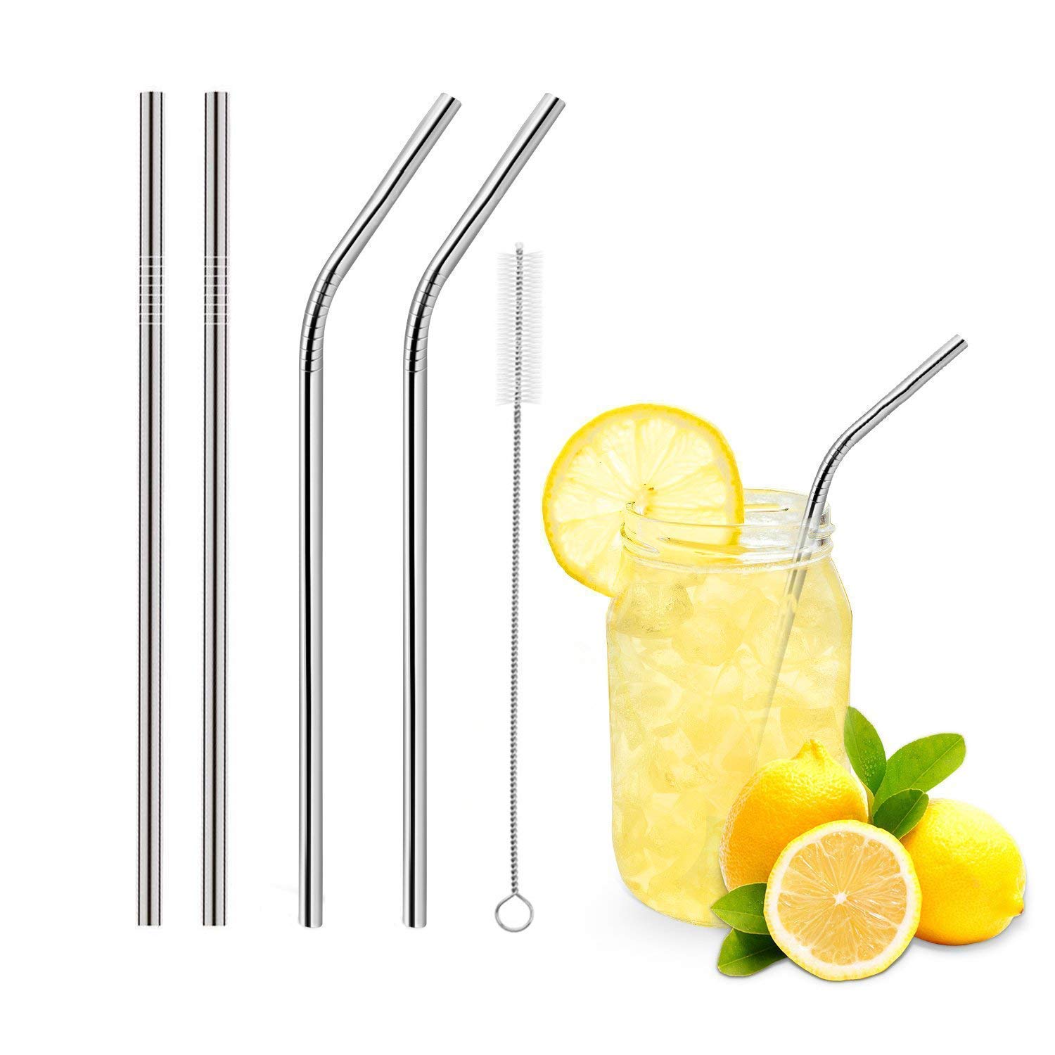 UrbanNest Stainless Steel Straws + Straw Cleaning Brush | Straws for Drinking Juice | Metal Straw | Straw for Kids | Reusable Straw | Steel Sipper with Straw (B0DBHVHRQN) Amazon Price History, Amazon Price Tracker