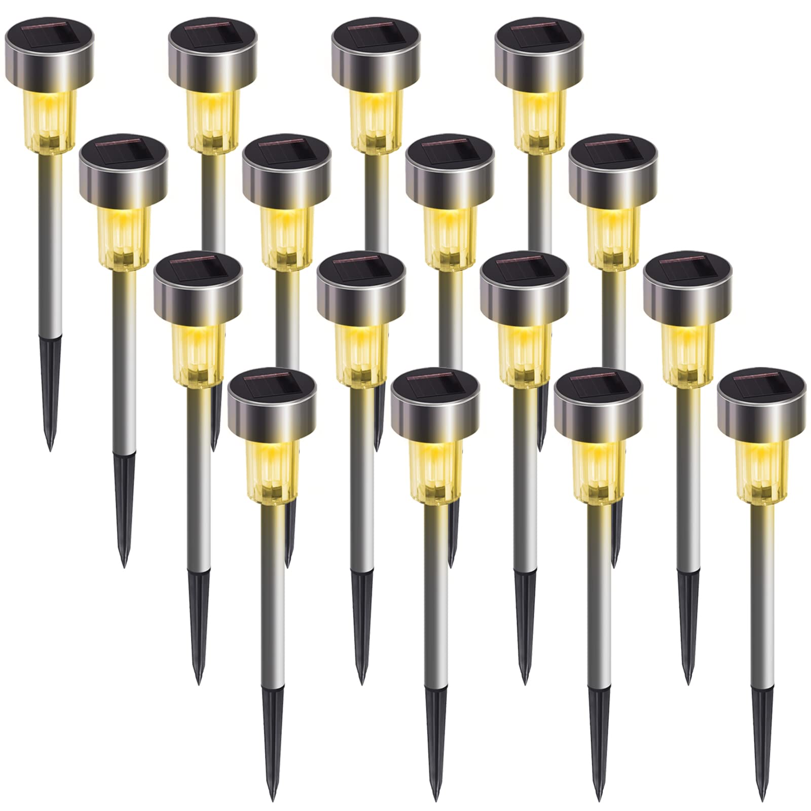 See full amazon price history chart for CLEANUX ZONE Solar Lights Outdoor 16 Pack Solar Pathway Lights Waterproof Steel Metal Auto On/Off Solar Garden Lights Bright Up to 10 Hrs for Pathway Walkway Patio Yard Garden Lawn Driveway Warm White CLEANUX ZONE Solar Lights Outdoor 16 Pack Solar Pathway Lights Waterproof Steel Metal Auto On/Off Solar Garden Lights Bright Up to 10 Hrs for Pathway Walkway Patio Yard Garden Lawn Driveway Warm White (B09P8CZLJW) Amazon Price History, Amazon Price Tracker