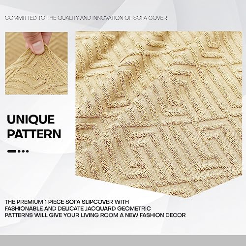 CHELZEN Super Stretch Sofa Seat Cushion Cover, Fitted Sofa Cushion Slipcovers, Soft Couch Cushion Covers - Image 4