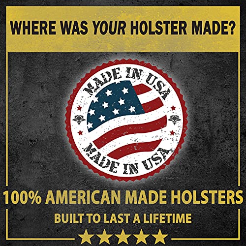 Made In Usa Suede Leather Revolver Holster - Fits .38 Special & J Frame Revolvers Including Ruger Lcr, Rock Island, Rossi, S&W 442 642 Airweight, Taurus & Charter | Standard Black Left Hand #TOP3