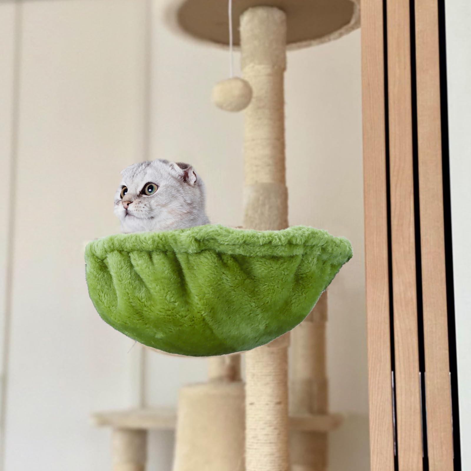 Cat Tree Hammock,Cozy Cat Tree Hammock for Large Cats with Deep Basket,Cat Tree Hammock Add On Attachment Design for Cat Tower,Cat Tree Hammock Replacement Extra Large (12.4