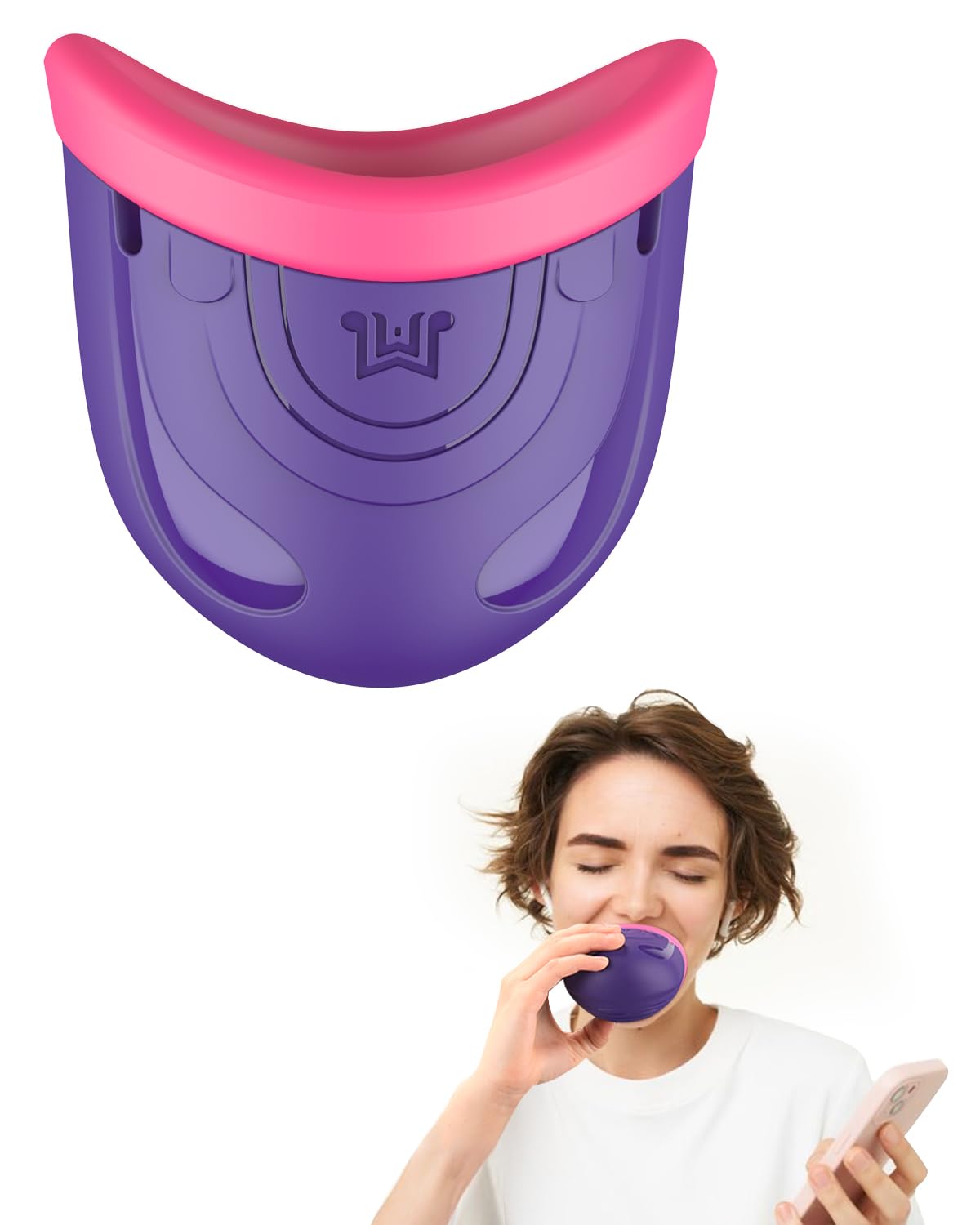 Vocal Dampener for Singers, Actors, Performers, Stress Relief, Portable Warm-Up Room for Singing Practice, Soundproof Voice Dampener (Pink+Violet)