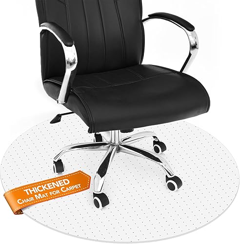 Tapete grueso para silla de alfombra, protector de alfombra de pelo bajo para silla de escritorio de computadora de oficina. Tapete resistente para