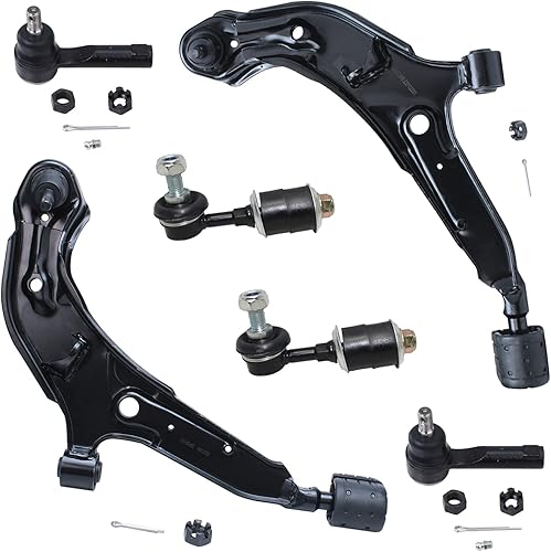 Miniatura 33 de Detroit Axle - Kit de brazos de control delanteros de 6 piezas para Hyundai Accent Kia Rio Rio5 06-10 2006 2007 2008 2009 2010 2011, 2 brazos de