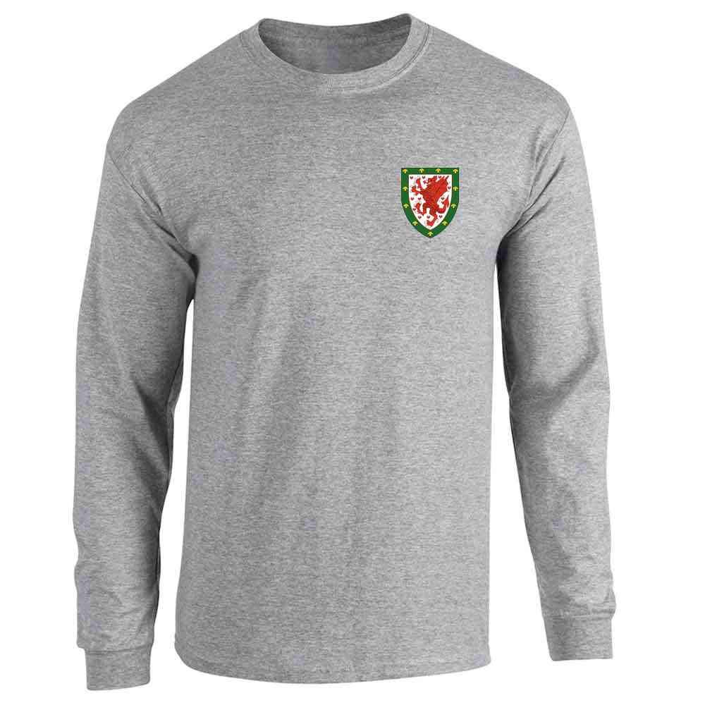 Pop Threads Welsh Football Pride Retro Dragon Crest Graphic Shirt