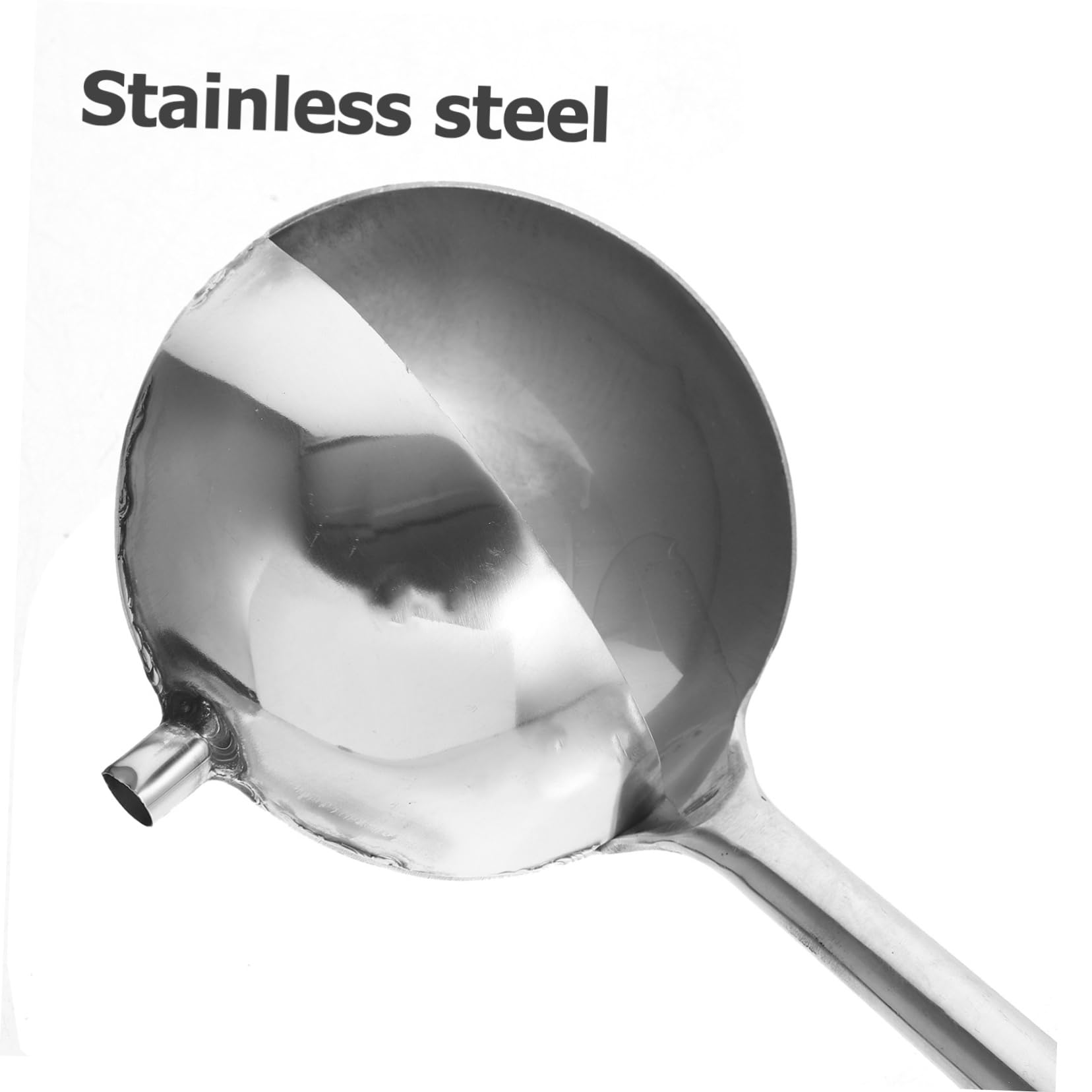SOLUSTRE Stainless Gravy Ladle Long Handle Sauce Spoon for Easy Pouring Great for Soup Dessert Sauces