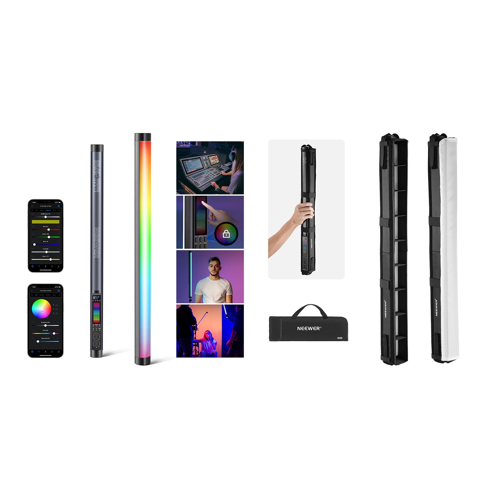 NEEWER LEDライトセット 本体・ケース・付属品 TL60 RGB NEEWER LEDライトセット 本体・ケース・付属品 TL60 RGB Amazon