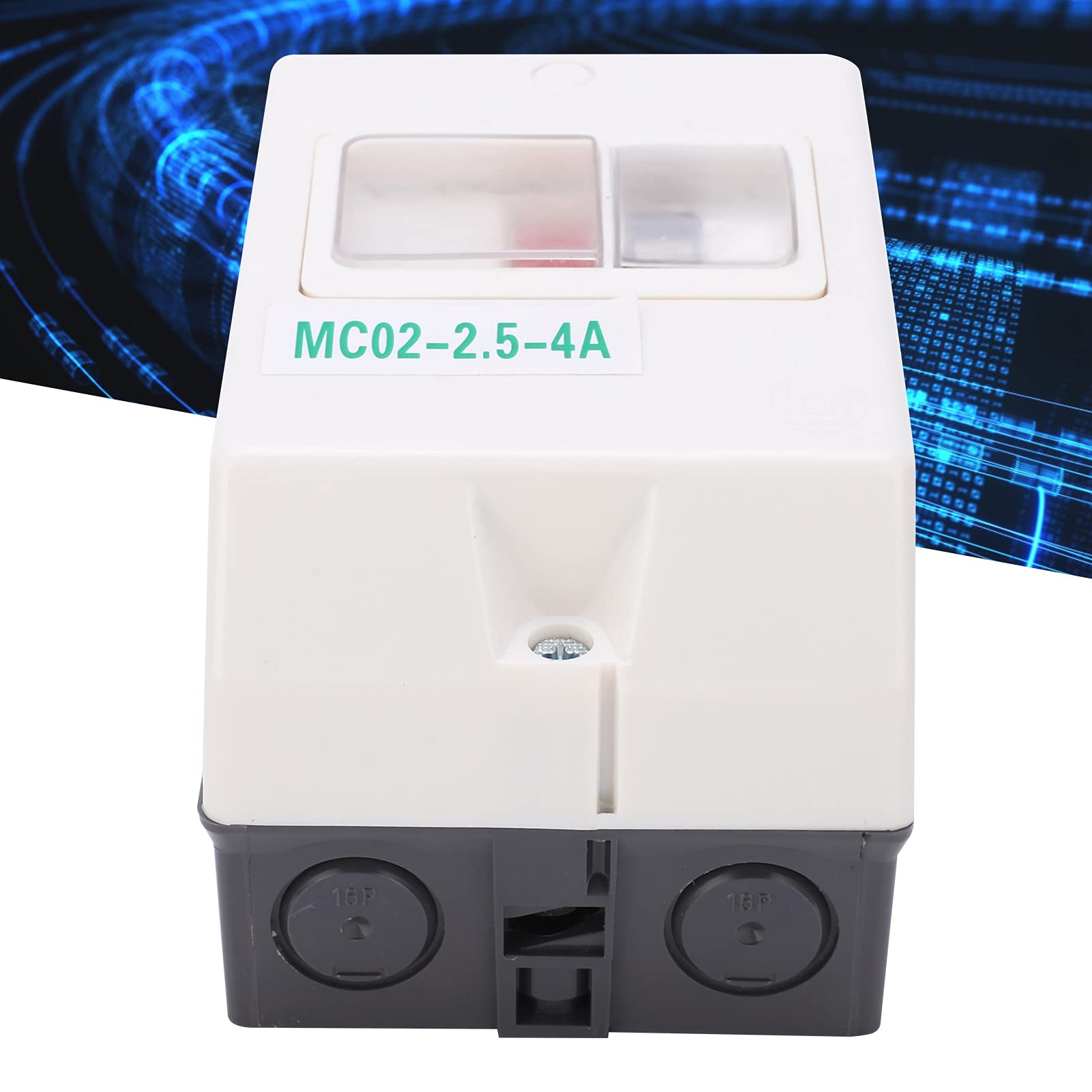 Interruttore Automatico Motore, MC02‑2.5‑4A 50/60Hz Interruttore Protezione Motore IP55 Isolatore Controller Circuito Impermeabile Componenti Elettronici per Motore Elettrico 220