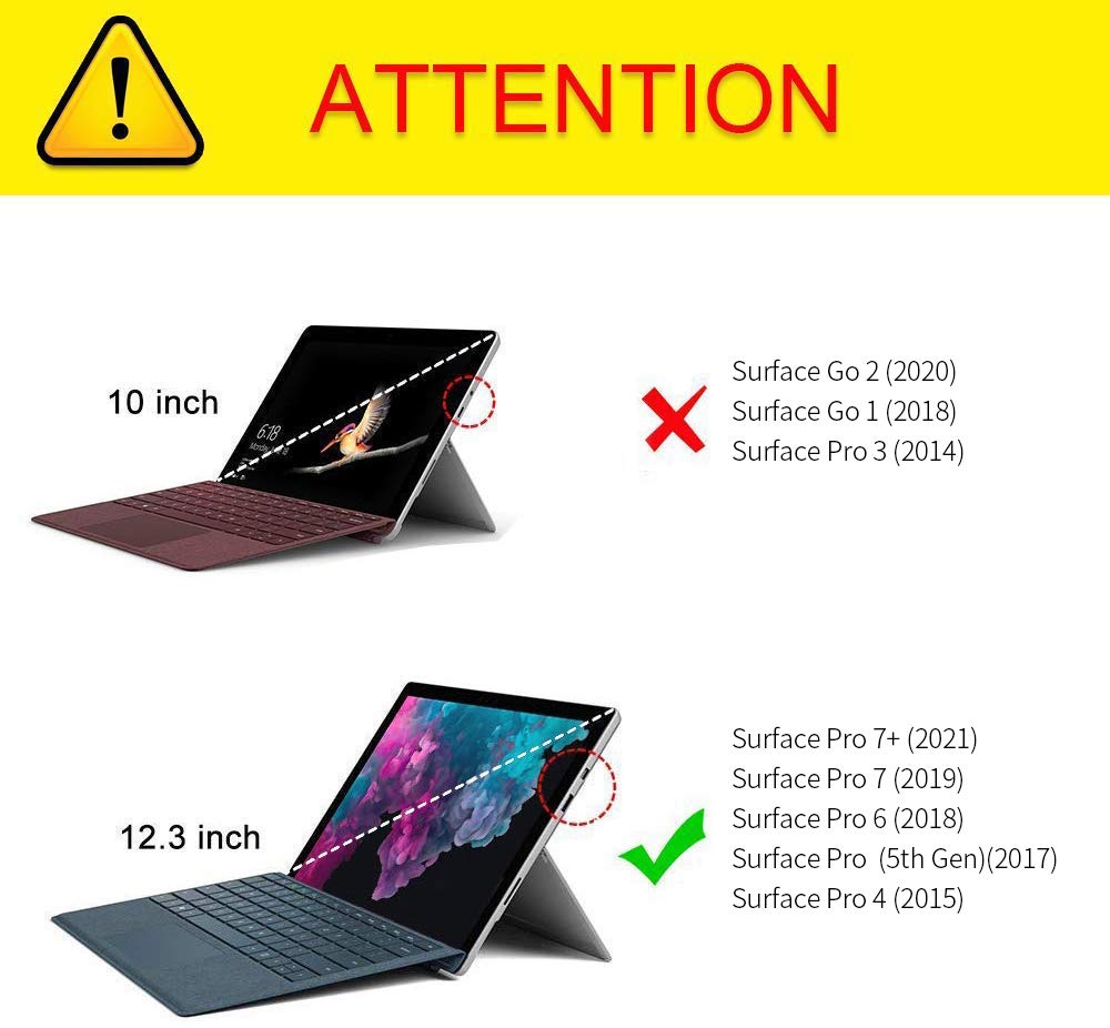 Protective Case for Microsoft Surface Pro 7 / Pro 6 / Pro 5 / Pro