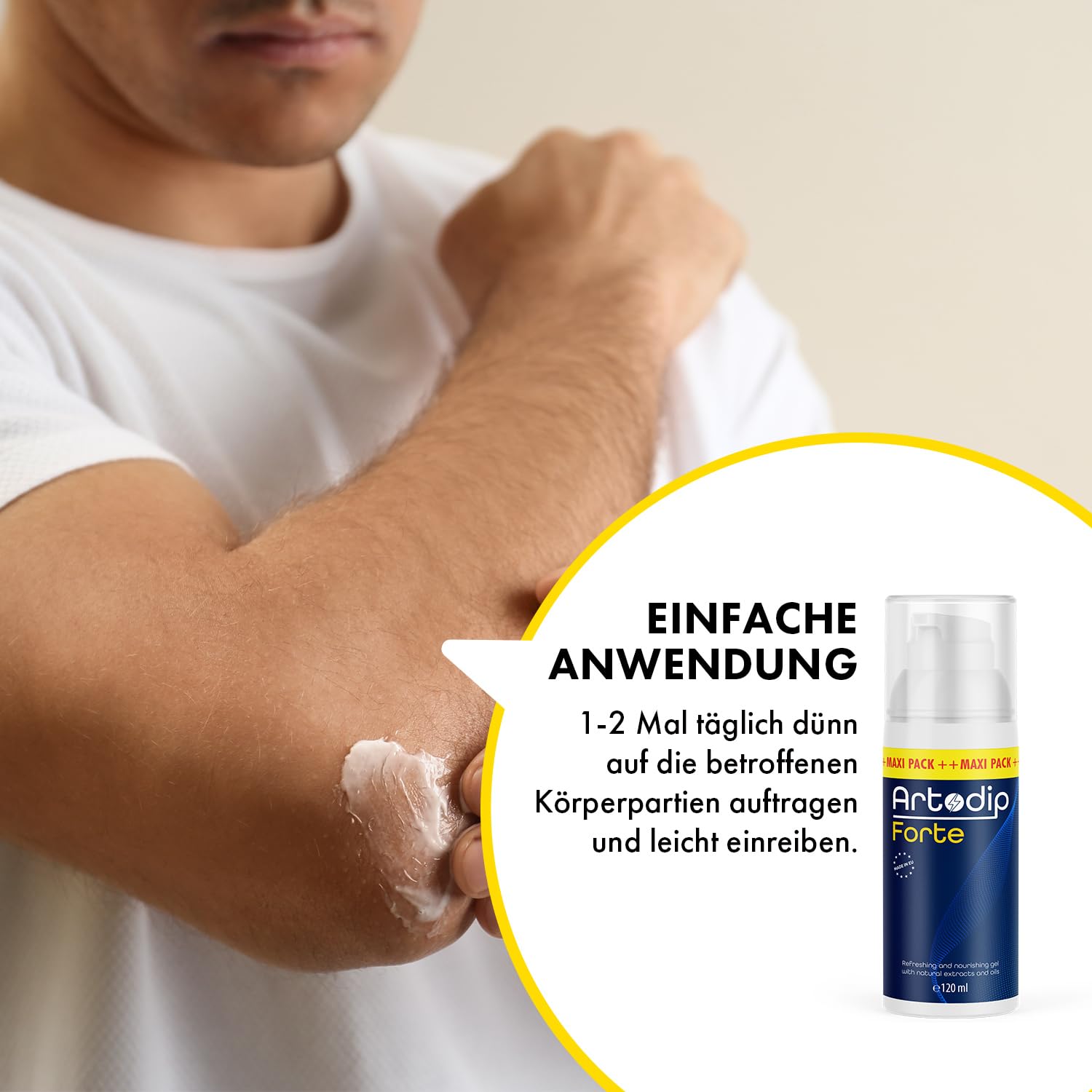 Artodip Forte Gel | Pflegendes Gel für Muskeln und Gelenke | Premium Qualität | Inhalt 120ml