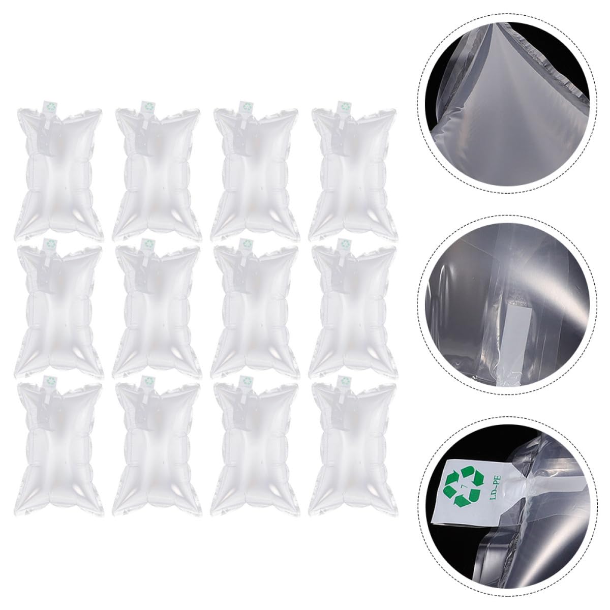 50 Pièces de Coussins Gonflables pour Emballage, Paquet Vide D’Air Anti-Collision, Protection Colis Rapide et Transport, Recyclables