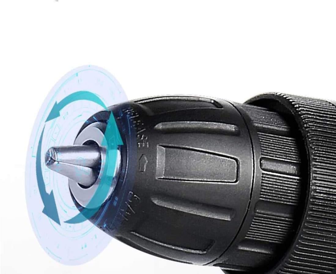 Handheld Drilling Rig Driver and Impact Kit Lithium Electric Hammer Drill Power Tool including Battery Charger and Bag