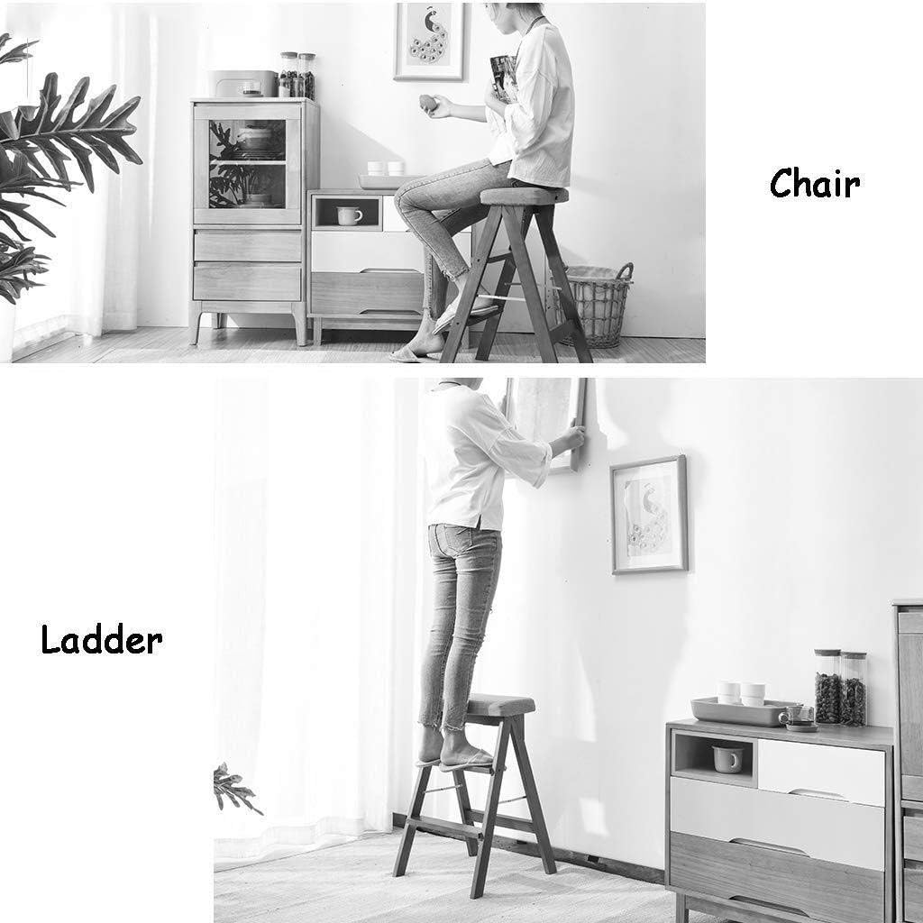 Ladder Stool Stepladder Folding Step Stair Chair Blue Sponge Seat Dining Chair High Stool Home Garden Tool