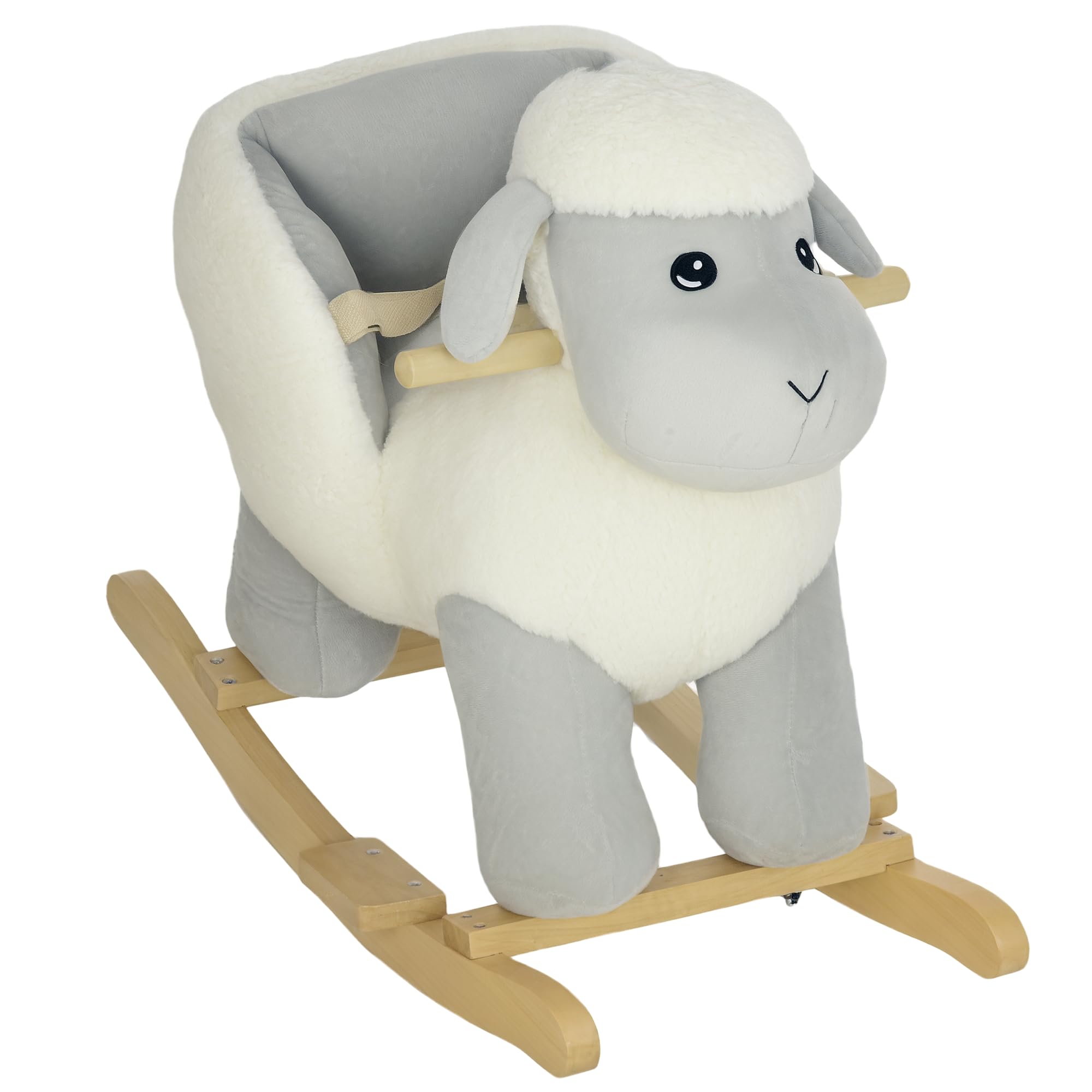 Amazon.com: Qaba Baby Rocking Horse Sheep, Plush Lamb Rocker