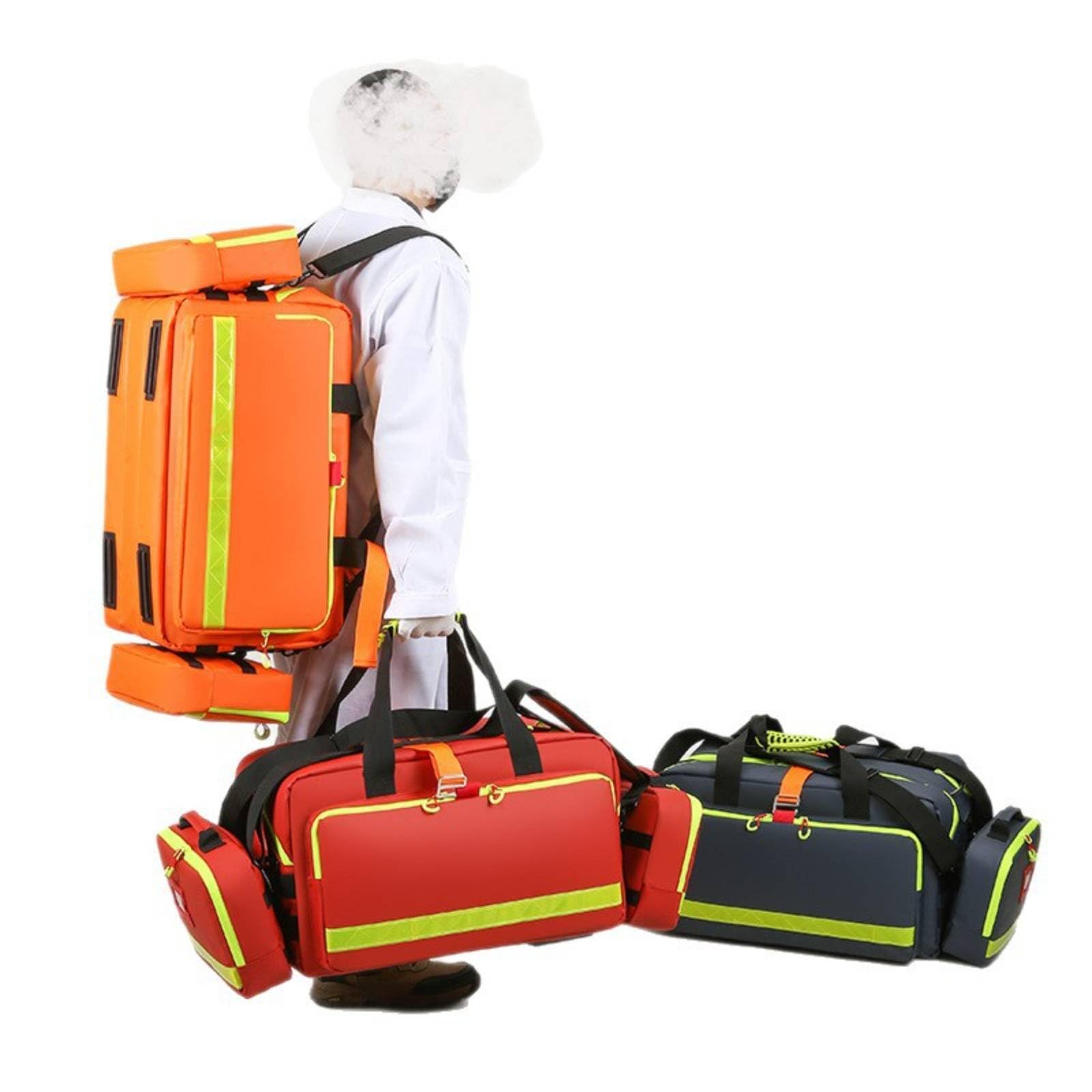 Borsa Medica Impermeabile Zaino Kit Primo Soccorso Valigetta Emergenza Borsa Paramédico in TPU E Oxford 1200D con Accesso Rapido E Organizzazione, Array, Blu
