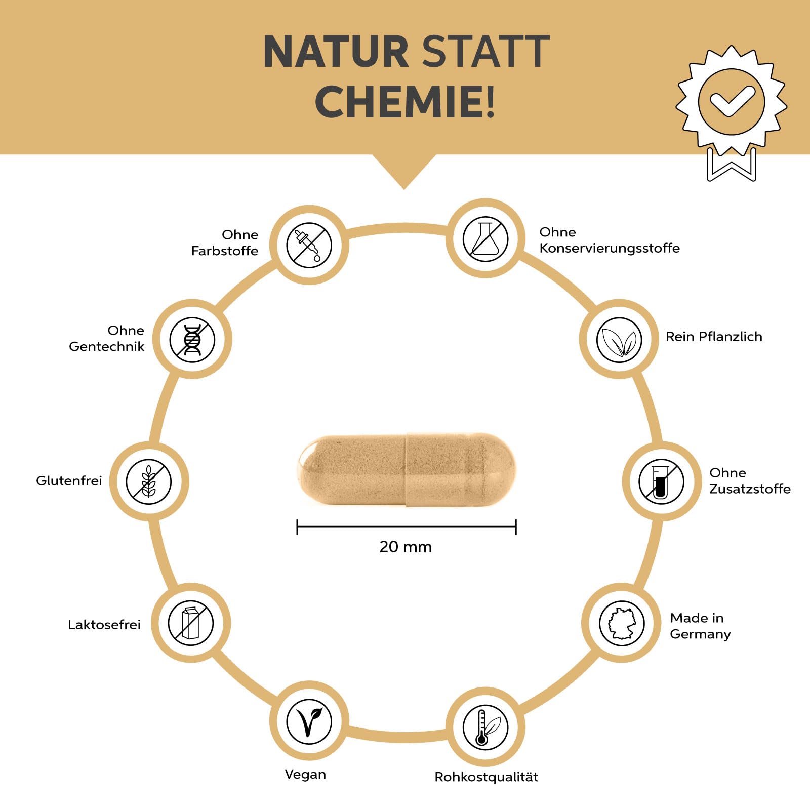 Lot de 1000 gélules de psyllium bio | 99 % de pureté | Nourriture crue de qualité supérieure en provenance d'Inde | Végétalien