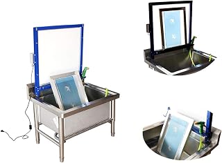 TECHTONGDA Screen Printing Washout Tank Screen Frame Washing Booth with Backlight LED Panel