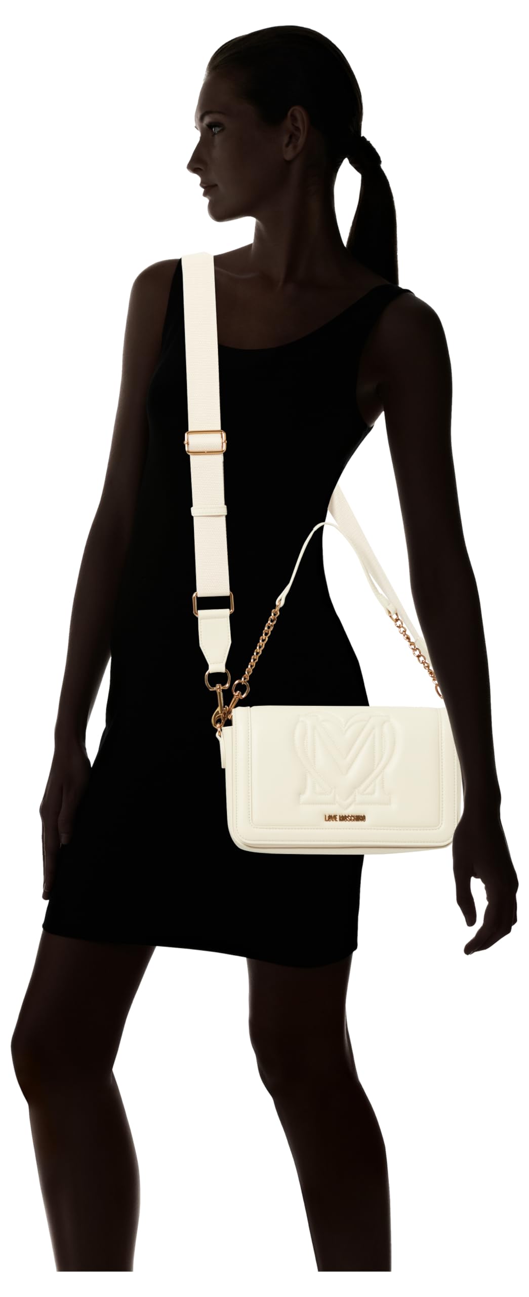 Love Moschino JC4323PP0IKR0110, Torba Na Ramię Kobieta, Kość słoniowa, Kość słoniowa