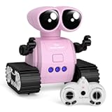 Robot Toys for Kids, Rechargeable Remote Control Robot Toys with Walkie Talkies, Programming, Gesture Sensing, Music, Changeable Eyes Function, RC Robot Toys Gifts for 6-12 Year Old Boys Girls