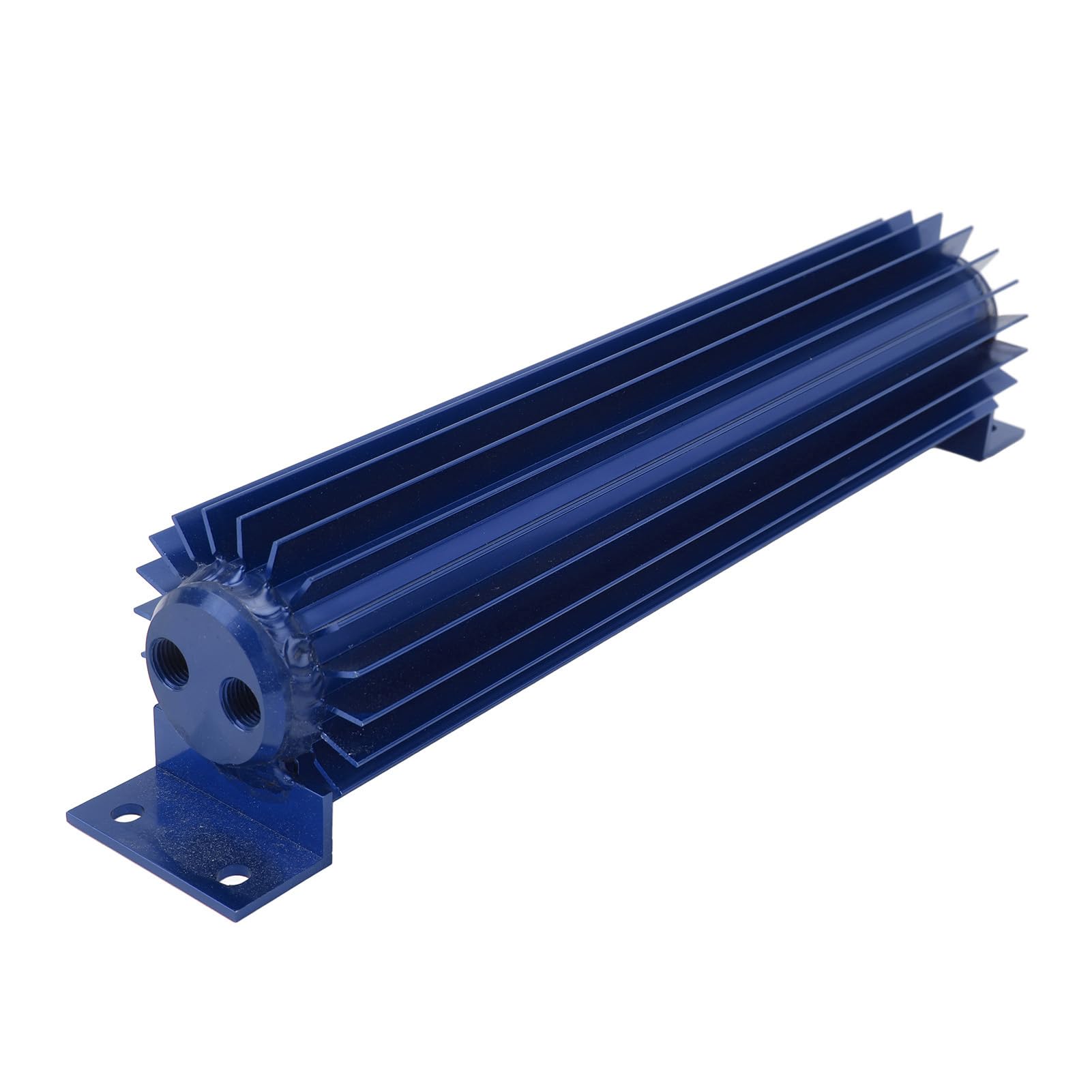 Dissipatore di Calore con Trasmissione a Doppio Passaggio in Alluminio Anodizzato Alettato a Doppio Canale, Universale per Camion per Auto (Blue)
