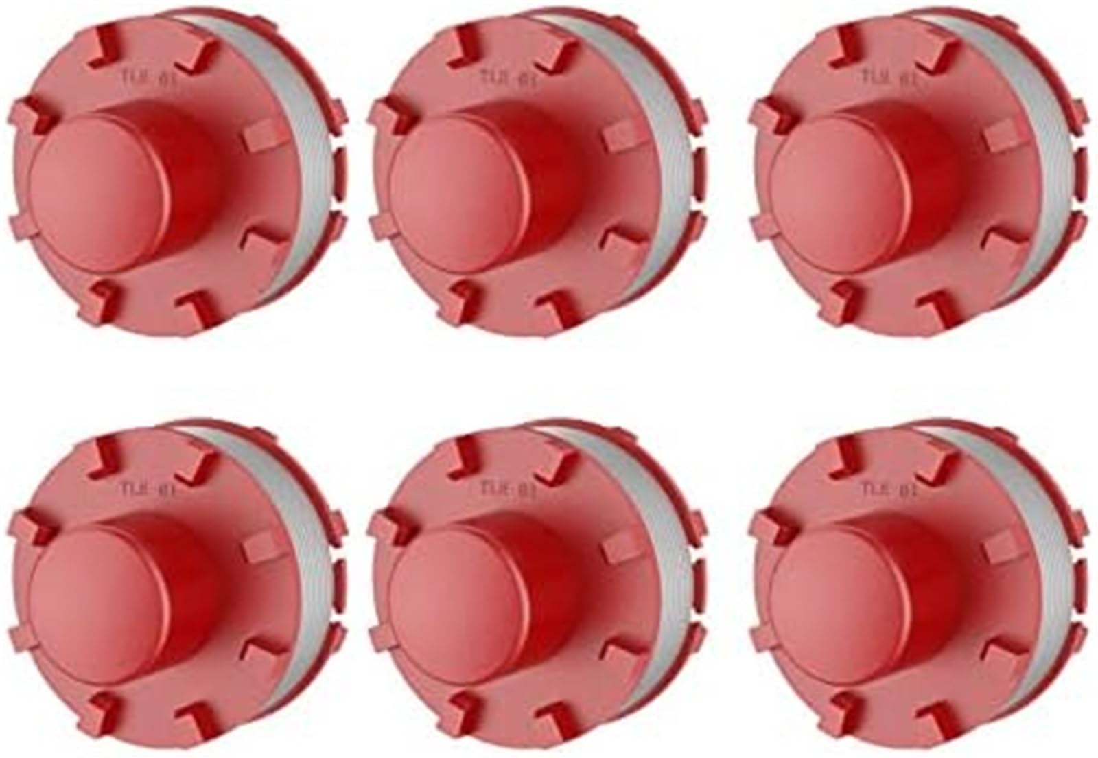 Automatyczna szpula kosiarki Szpula kosiarki, dla Einhell 3405096 2Mm żyłka dla podkaszarki żyłka zamienna GE-CT 36/30 Li E Solo Agillo 36/255 Bl 18/200(BLACK 6pcs)