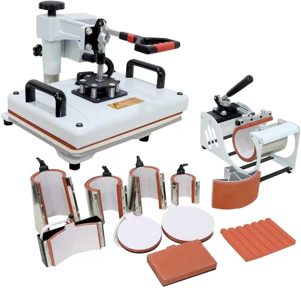 Prensa Térmica Sublimação 10 em 1 29x38cm Plana Camiseta Caneca Boné Prato - 220v