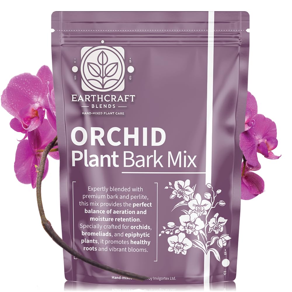 Orchid Bark Mix with Perlite – Premium Potting Bark for Orchids, Bromeliads & Aroids – Supports Drainage & Healthy Roots – Ideal for Repotting (1L, 2L, 3L, 5L, 10L, 20L, 30L) (10 Litre)