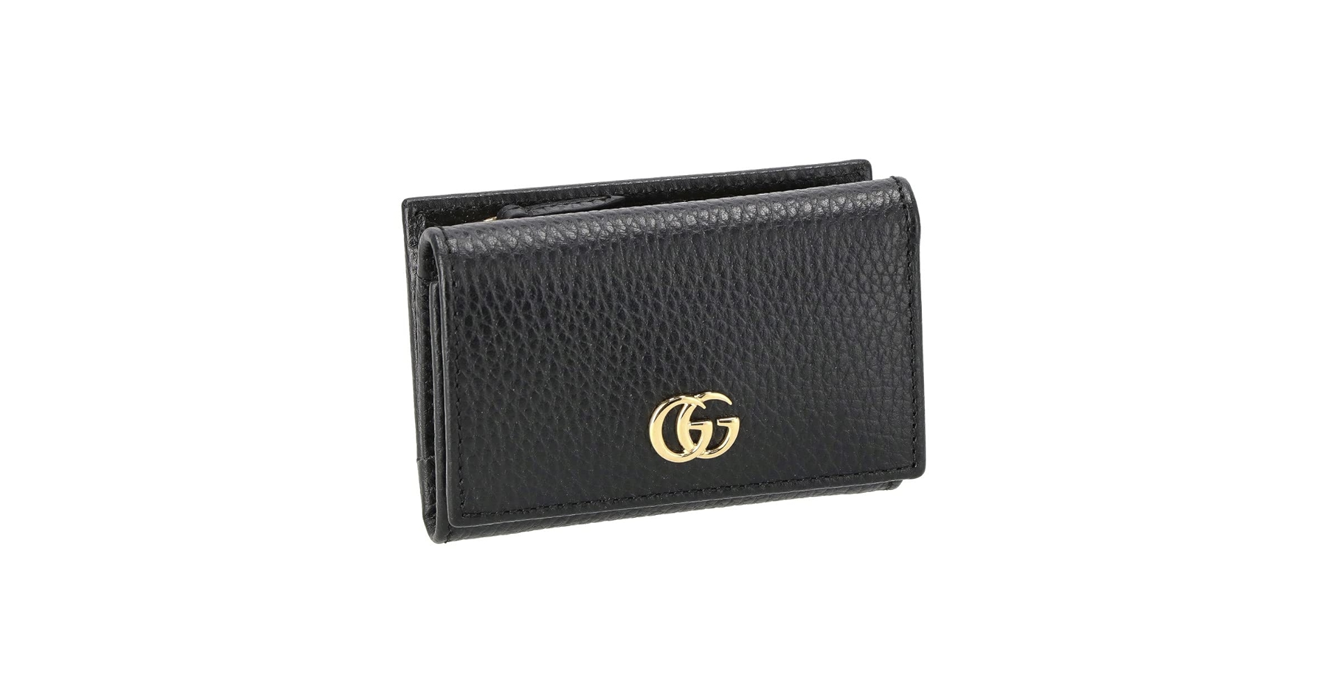 ⭐️未使用品⭐️　GICCI　グッチ　GGマーモント コンパクト三つ折り財布　黒 brandream_g-980