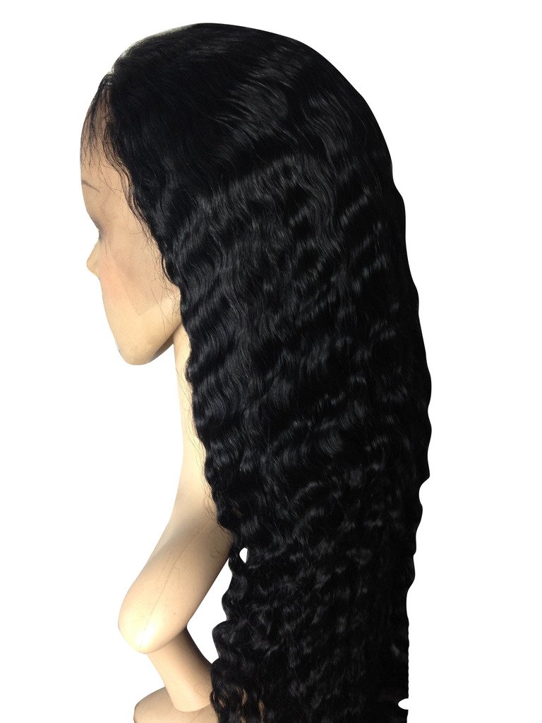 RemeeHi 10"-24" Selectable Spanish Wavy Front Lace Wig Brazilian Human Hair (10" 2 Dark Brown
