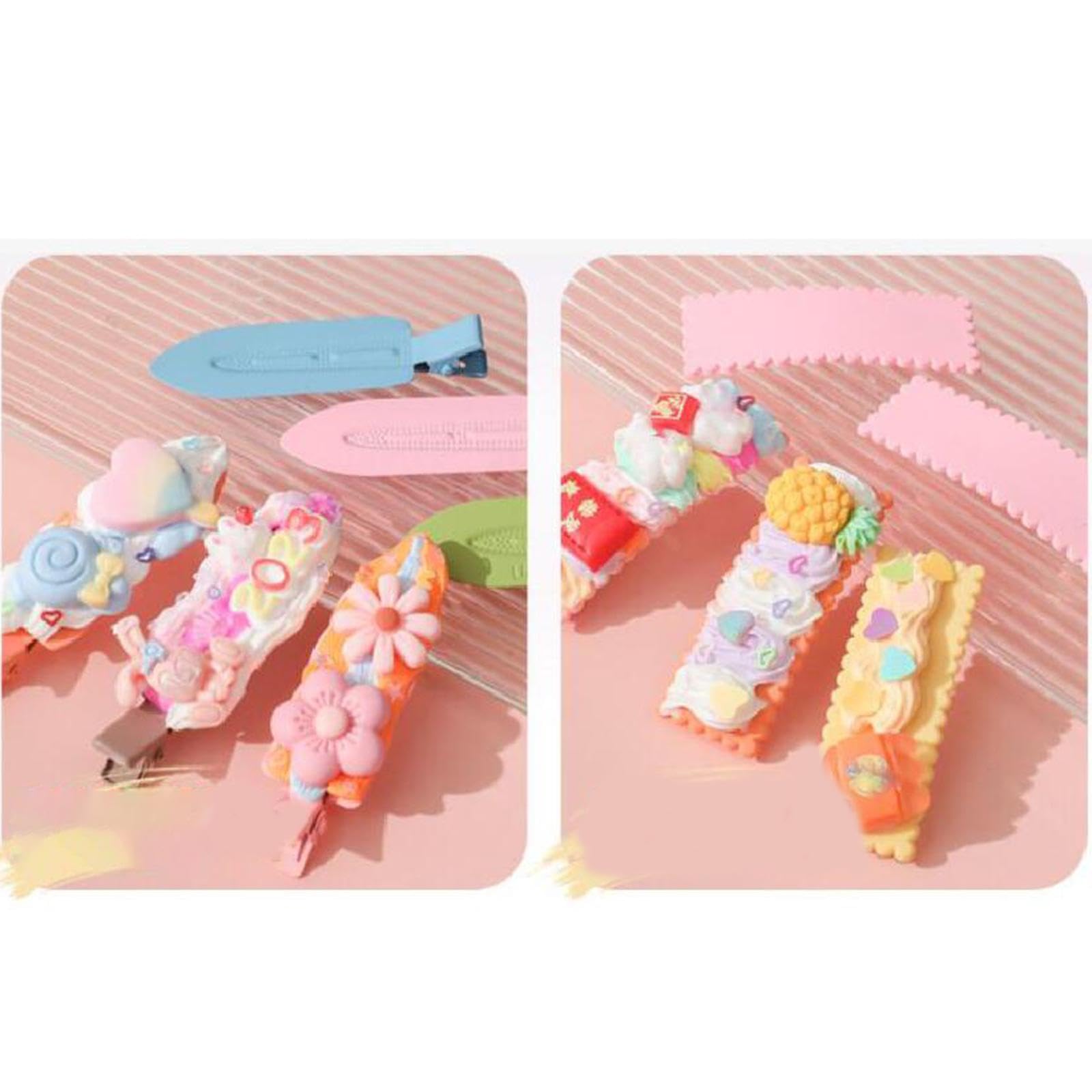 Set di Crema Modellabile per Accessori Capelli | modellabile, con scatola, accessori casuali, per hobby