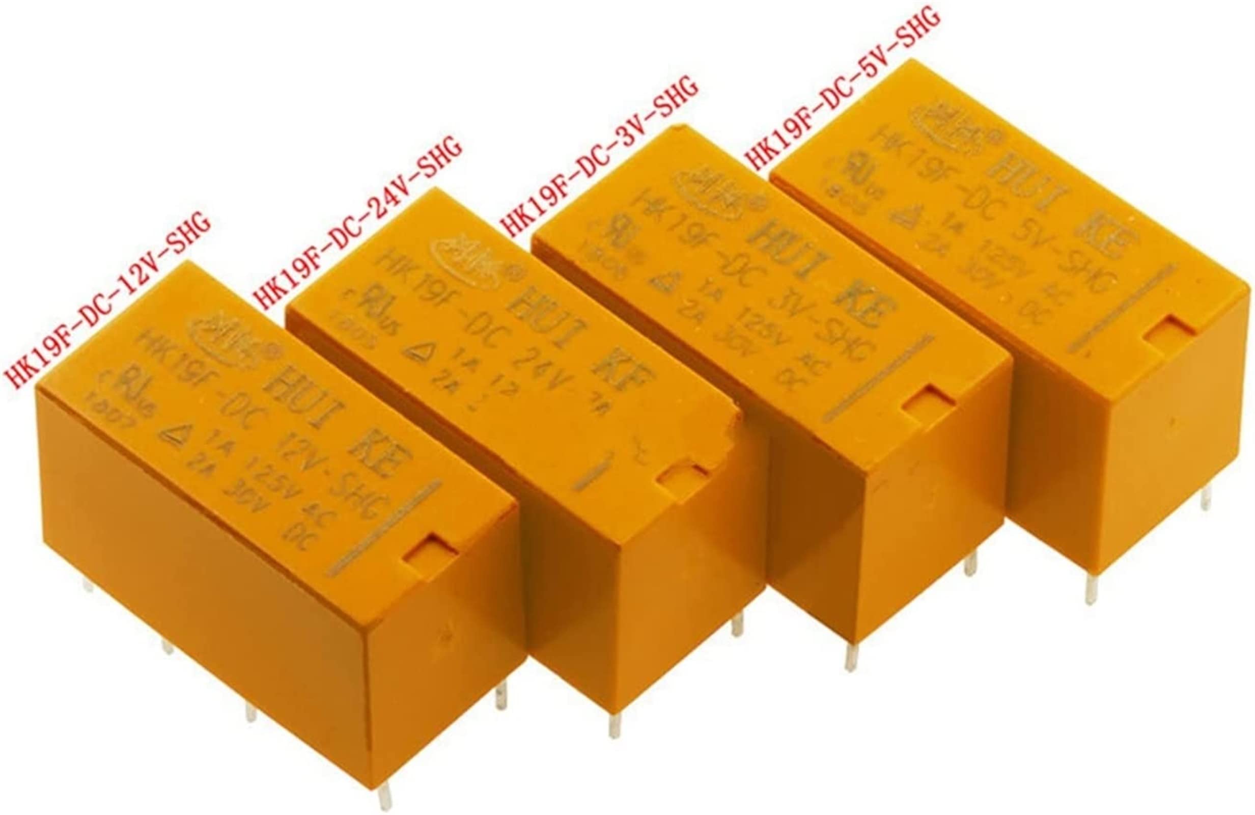 Relais HK19F-DC5V-SHG 5V avec contacts en alliage d'argent pour signal audio pur