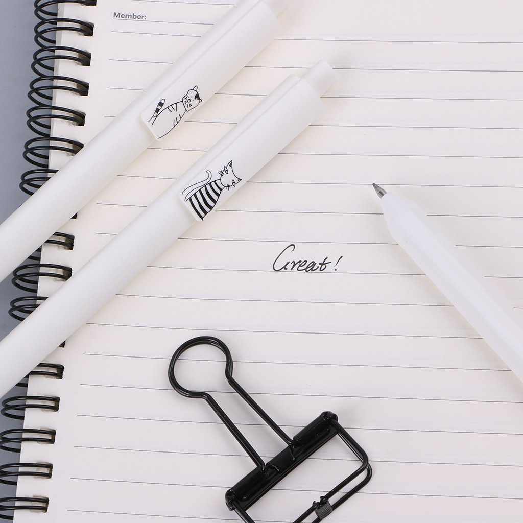 Ink Gel Pen Novelty Cute Cartoon Cat Gel Ink Ball Point Pen Press Stationery Office Supplies — view 5
