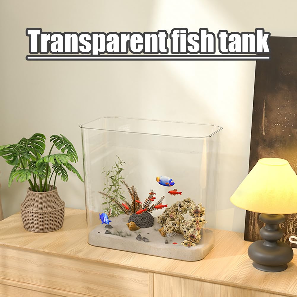 Acquario per acquario, vetro trasparente, filtrazione integrata, 31 x 15,5 x 28 cm, per Betta Fish, uso interno