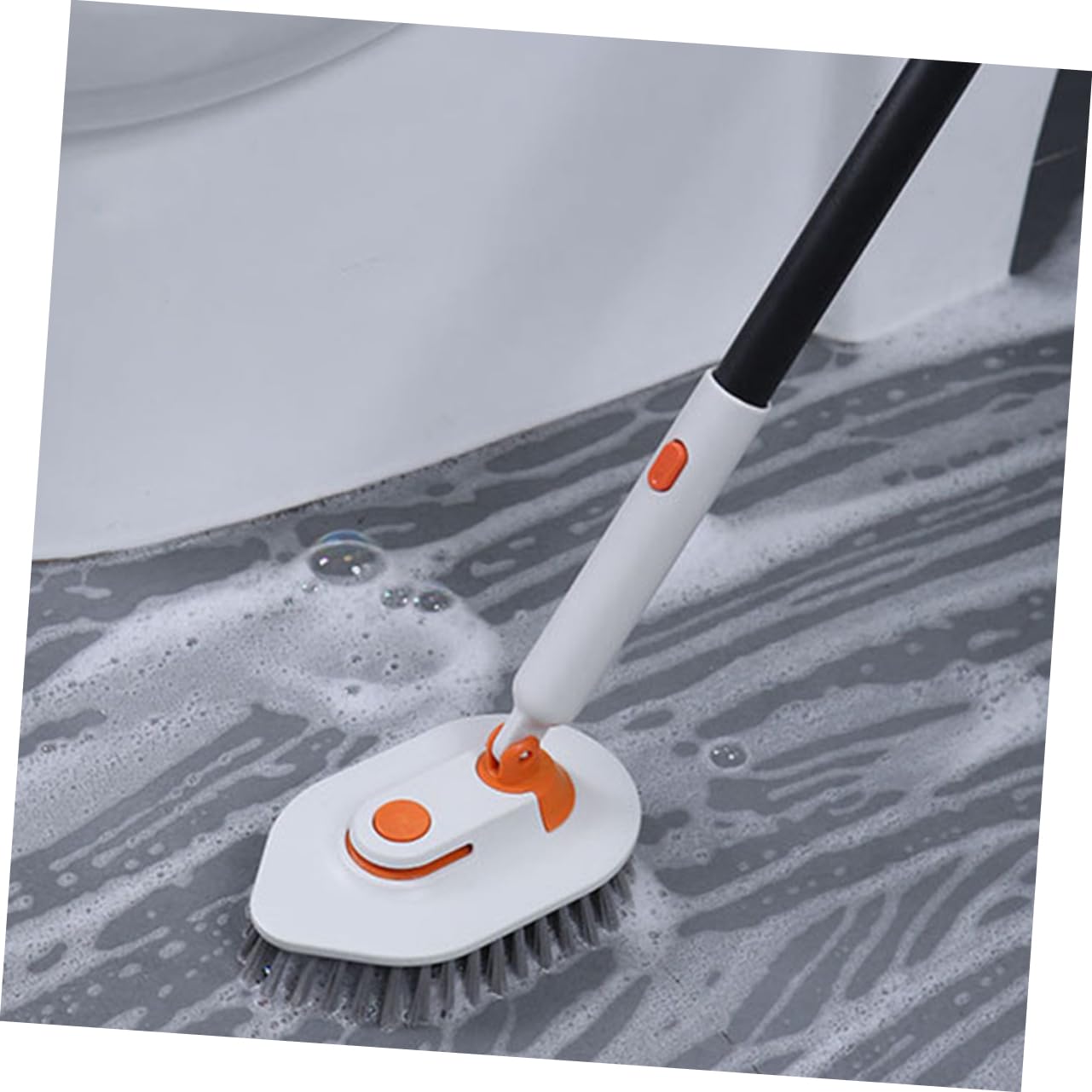 Cepillo De Suelo Multifuncional para Limpiar Baños Mango Extensible para Azulejos De Ducha y Lechada Fregador De De Baño