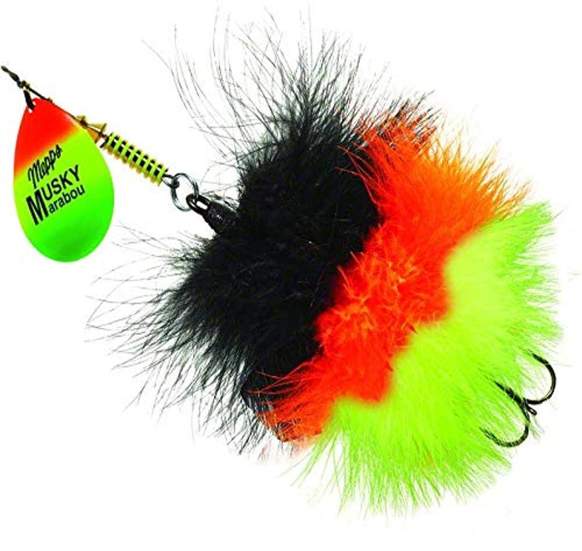 mepp Musky Marabou, hot firetiger-black,or,chart