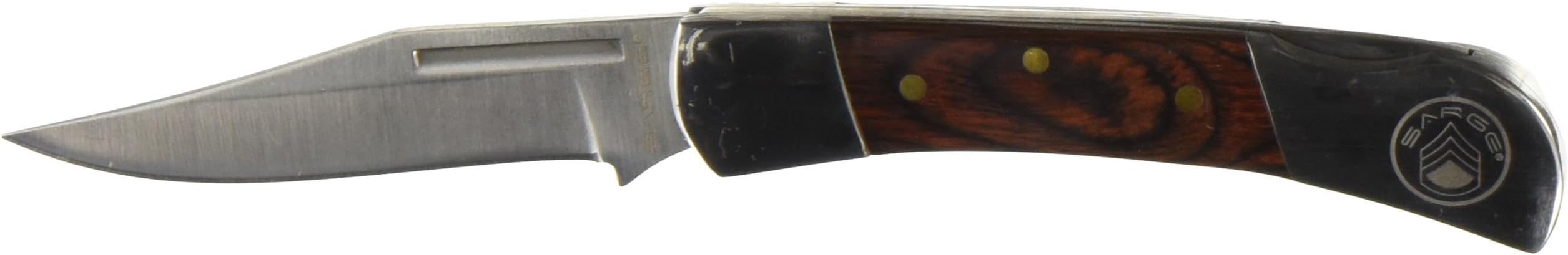 Sarge SARSK-402 3" Folding Knife with Pukka Wood Handle