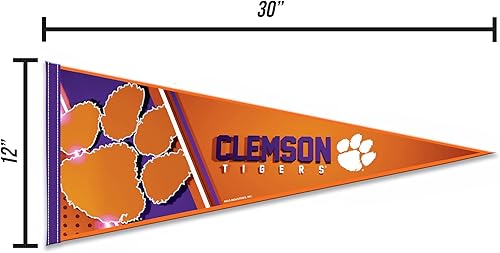 Miniatura 5 de NCAA - Banderín de fieltro suave primario de 12 x 30 pulgadas para decoración de pared, ideal para el hogar, dormitorio, decoración de cueva de