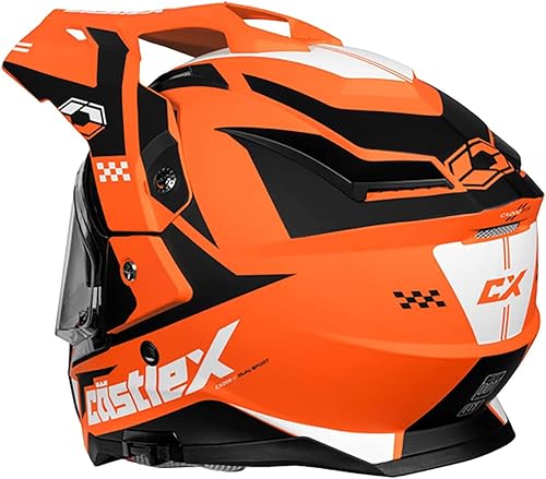 Miniatura 2 de Castle X CX200 Wrath Dual Sport - Casco eléctrico para nieve (naranja flúor mate - XL)