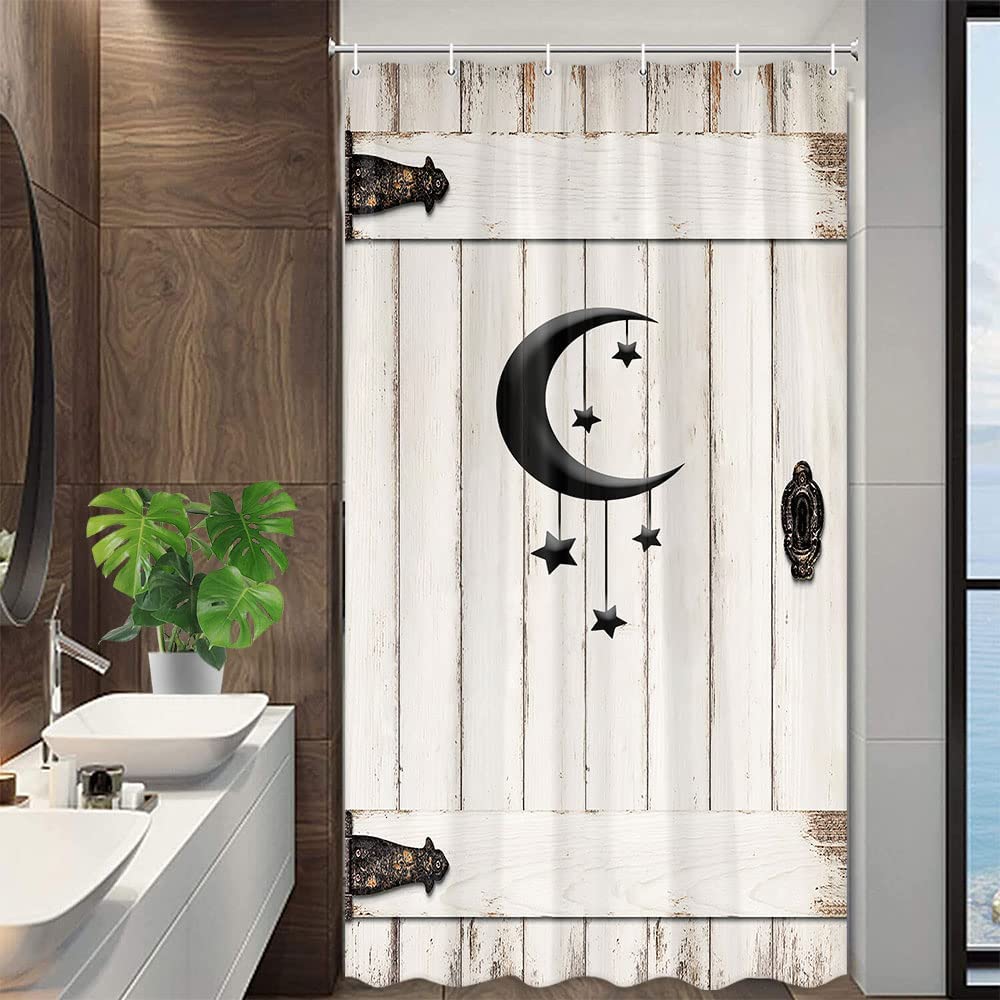 Barn Door Curtains ZXMBF Rustic Shower Curtain Old Wooden Barn Door  Farmhouse Oak Count Barn Door Shower Curtain, image size:1000x1000