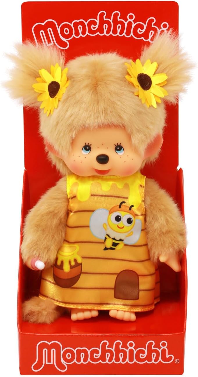 Poupée - SEKIGUCHI - Monchhichi - Fille lumineuse - 20 cm - Corps souple