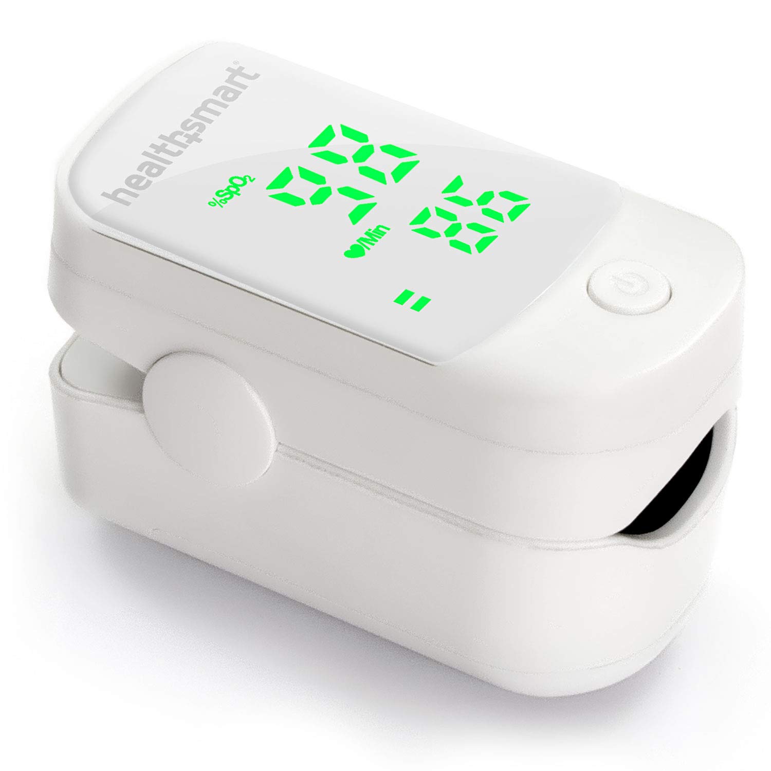 HealthSmart Pulse Oximeter for Fingertip That Displays Blood Oxygen Saturation Content, Pulse Rate and Pulse Bar with LED Display, Accurate and Reliable, Green LED Display : Industrial & Scientific