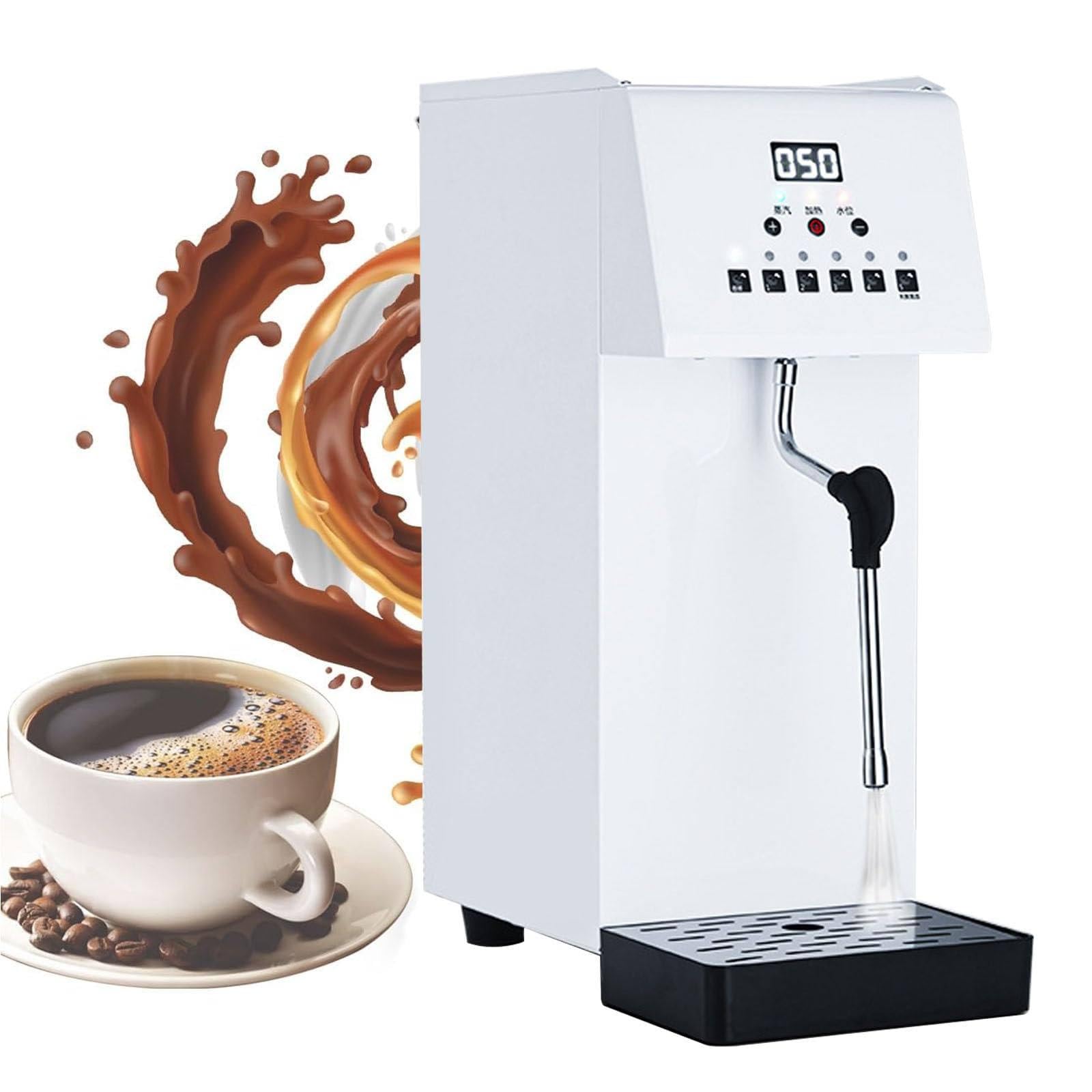 Máquina de espuma de vapor comercial de 6 L automática para cafeterías de té