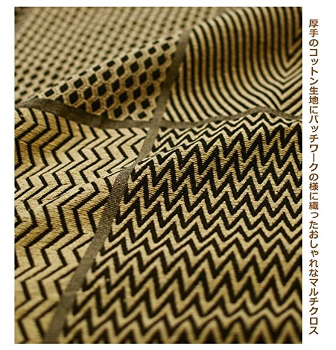 Amazon.co.jp: マルチクロス アフリカンモチーフ ブラック 約150×225cm